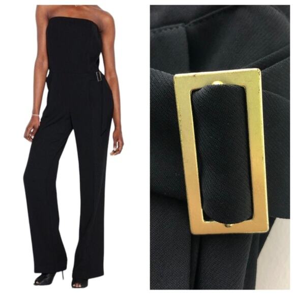 RACHEL Rachel Roy Memory Motel Strapless Wide Leg Jumpsuit 2 NWT - Picture 1 of 11